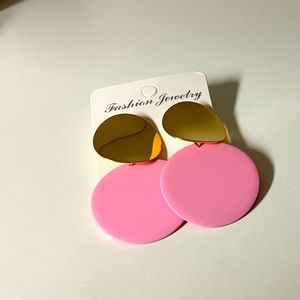 Pink Retro style earrings